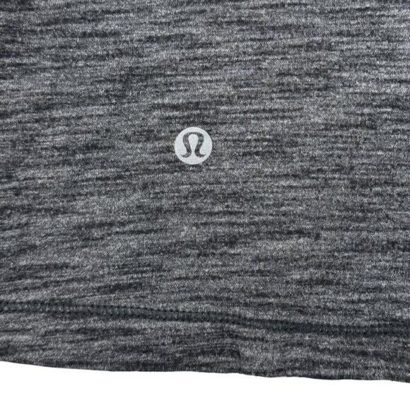 LULULEMON Run For Gold Tank Sz 8 Heathered Black / Iris Flower - Picture 6 of 7